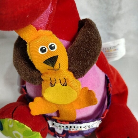 Lamaze 2006 Learning Curve Red Kangaroo &Joey Soother,Teether,Rattle Sensory Toy - Picture 2 of 12